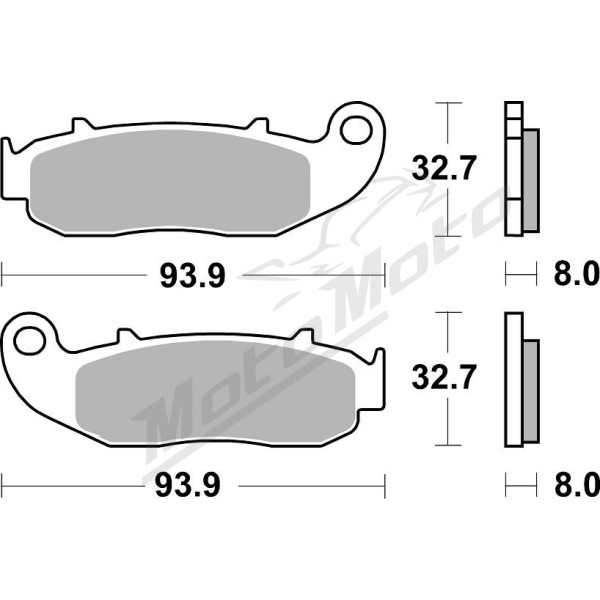SBS HF Street 926HF Ceramic Organic Brake Pads Fantic TZ / XEF / XMF 125-200cc 10-22