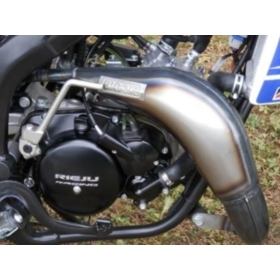 BIG ONE RAW išmetimo sistemos plieninis vamzdis / juodas aliuminio duslintuvas DERBI SENDA 50cc 2006-2019