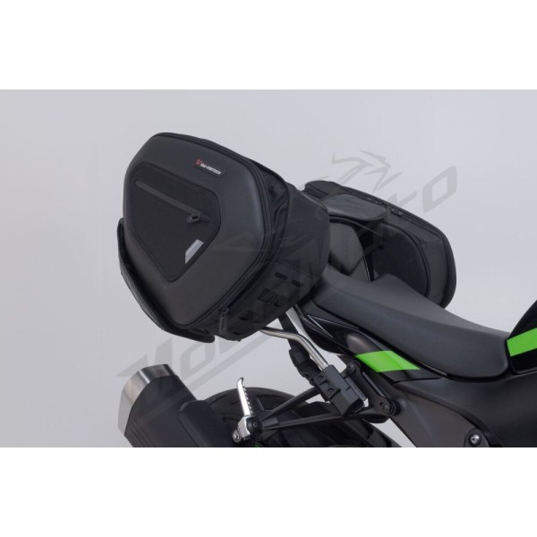 SW-MOTECH PRO BLAZE H Saddlebag Set with EDGE Protection & Heat Guard Kawasaki ZX-4 / ZX-6 400-636 23-25