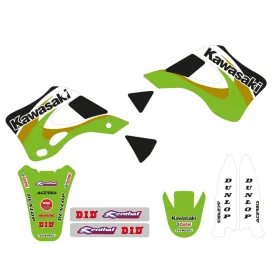 TECNOSEL Sėdynės užvalkalas ir lipdukų kompl. Kawasaki KX 125-250 99-02