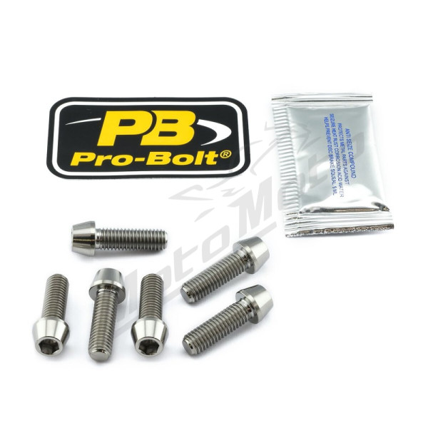 PRO BOLT Titanium Clip-On / Handle Bar Mount Bolt Kit Kawasaki / KTM / Trimph / Yamaha 321-1400cc 97-24