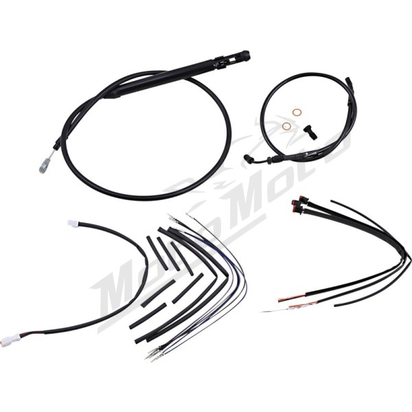 BURLY BRAND T-Bars handlebars Cables / Brake Lines / Wires Extension Kit Harley Davidson 1750-1868cc 2018-2026