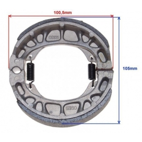 BŪGNINIŲ STABDŽIŲ TRINKELĖS MAXTUNED GY6 50cc / XT50QT-2 / 139QMB 110x25