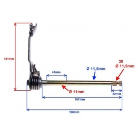 Gearbox shift shaft 139FMB 50 4T