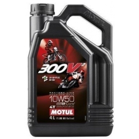 Alyva MOTUL 300V² FACTORY LINE 10W50 Sintetinė - 4T - 4L