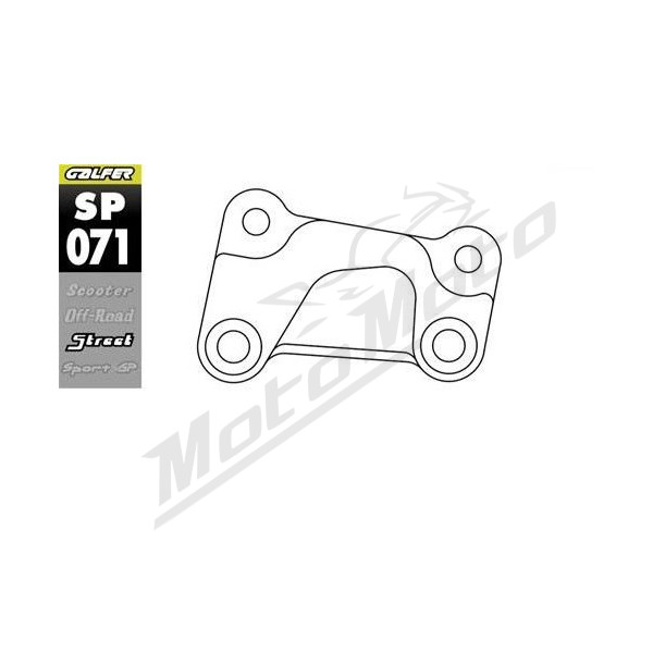 GALFER Brake disc/caliper adapter Ø330mm right Harley Davidson