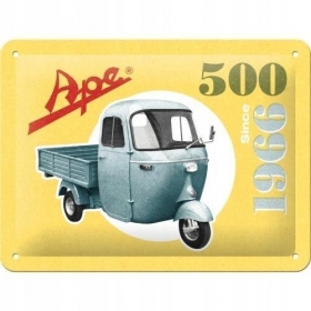 Metal tin sign APE 500 15x20