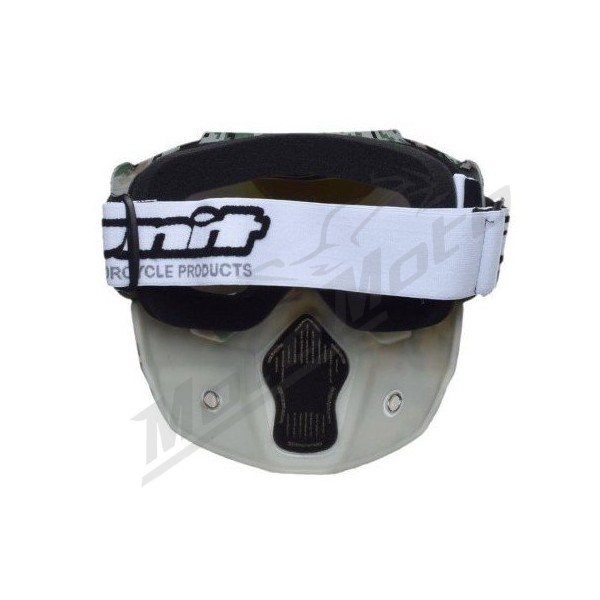 Off Road Goggles with mask camo UNIT M02 (rainbow lens)