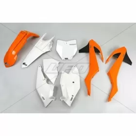 UFO Plastic Kit White KTM 125-500 16-23