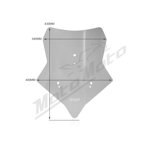 WRS Windscreen Sport Smoke Moto Morini X-Cape 650 ABS 23-24