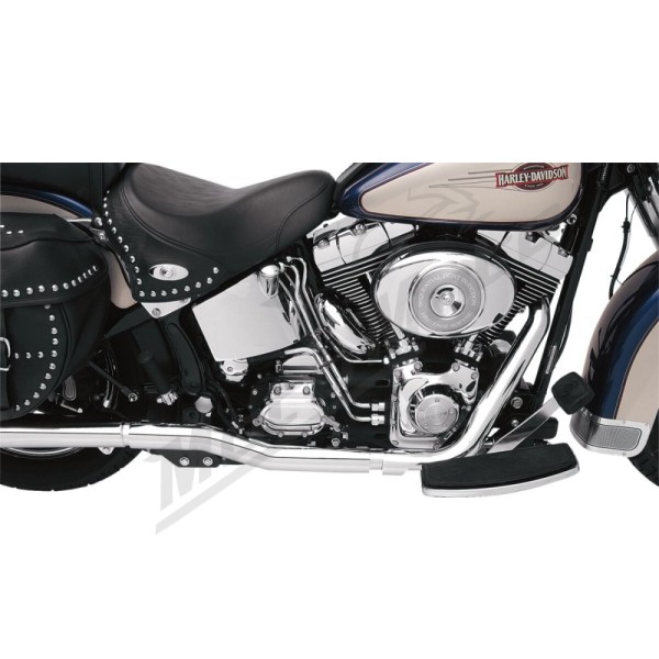 BASSANI XHAUST Power Curve True-Dual Crossover Header Pipes Harley Davidson 1340-1450cc 1986-2006