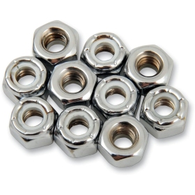 DRAG SPECIALTIES Replacement Insert Nuts M6 x 1.0 10vnt.