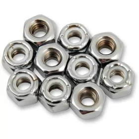 DRAG SPECIALTIES Replacement Insert Nuts M6 x 1.0 10vnt.