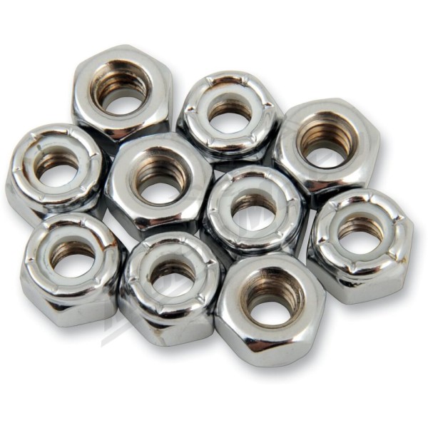 DRAG SPECIALTIES Replacement Insert Nuts M6 x 1.0 10vnt.