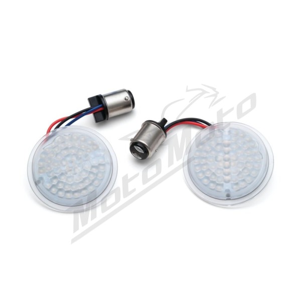 KURYAKYN LED priekinių posūkių įdėklai Harley Davidson FLFB / FLFBS / FLTRX / FLTRT / XL 883/1977 20-24