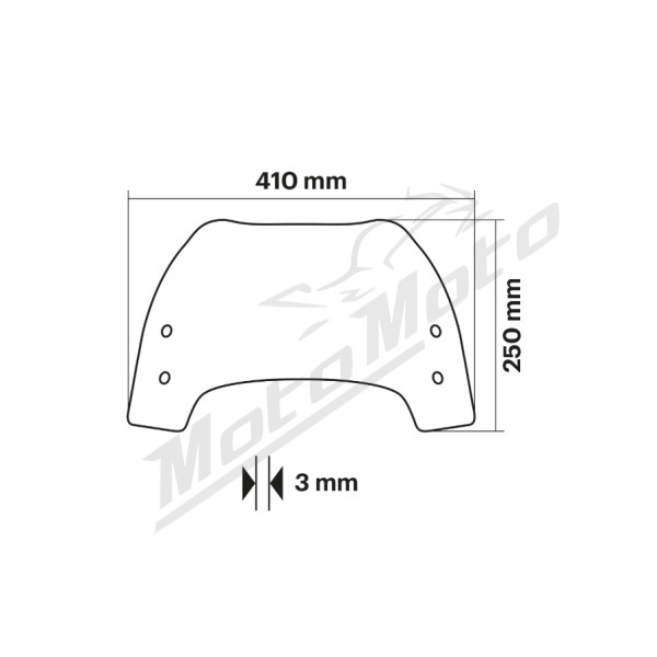 Windscreen MALOSSI Sport Piaggio Beverly 300 / 400 HPE 21-> H2O 4T