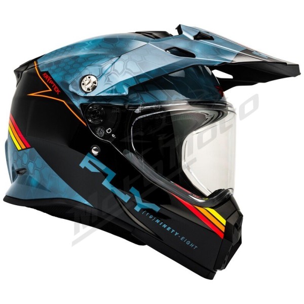FLY RACING Trekker Krypyek Conceal Helmet - Black/Grey/White