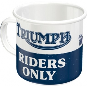 Puodelis Enamel TRIUMPH RIDERS 360 ml