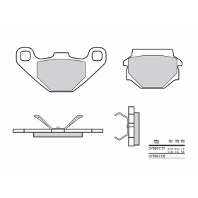 Brembo stabdžių trinkelės Carbon-Ceramic APRILIA / CAGIVA / HUSQVARNA / KTM / TM RACING / YAMAHA