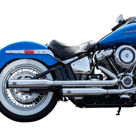 S&S CYCLE Grand National Race Slip-On Mufflers Harley Davidson FLDE / FLHC / FLHCS 1750-1868cc 18-23