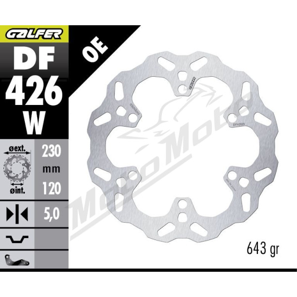 GALFER Rear brake disc Kawasaki KLE 500 2026 