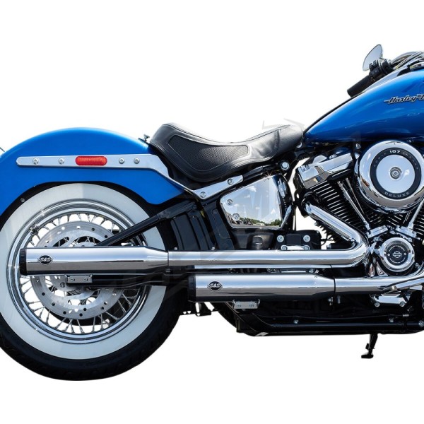 S&S CYCLE Grand National Race Slip-On Mufflers Harley Davidson FLDE / FLHC / FLHCS 1750-1868cc 18-23