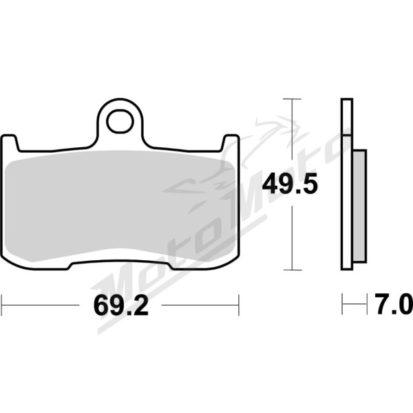 SBS HHS Street 782H.HS Excel Sintered Front Brake Pads Indian / Victory 1731-1811cc 08-19