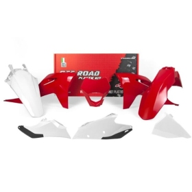 RACETECH Plastikų komplektas GasGas EC 250/350cc 21-23 Raudona/ Balta