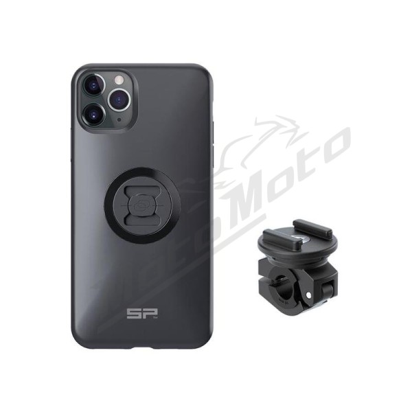 SP CONNECT Moto Bundle fixed on Mirror - iPhone 11 Pro Max