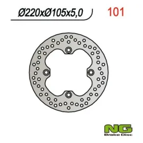 NG BRAKES Fixed Rear Brake Disc 220mm Honda / Peugeot / Triumph 125-1050cc 82-16