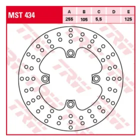TRW ZF Rear Brake Disc Triumph Tiger / Bonneville / Scrambler / Thruxton / Sprint 800-1050cc 99->