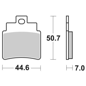 Sbs Brakepads 171CT Carbon Tech SYM GTS