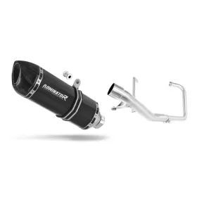 Yamaha YBR 125 2009-2018 Full Exhaust System HP1 BLACK + dB killer