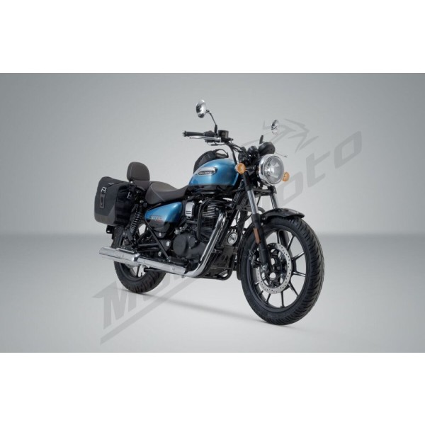 SW-MOTECH Legend Gear LC2 Side Bag System Black Edition Royal Enfield Meteor 350 21-24