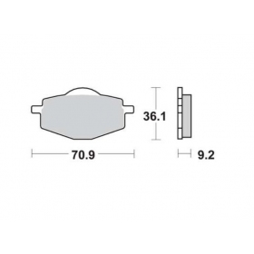 STABDŽIŲ TRINKELĖS FERODO FDB383EF / MCB539 STANDARD ECO FRICTION