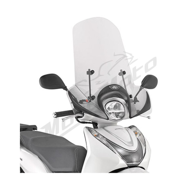 KAPPA Priekinis stiklas skaidrus 51x66cm Honda SH Mode 125 21-25