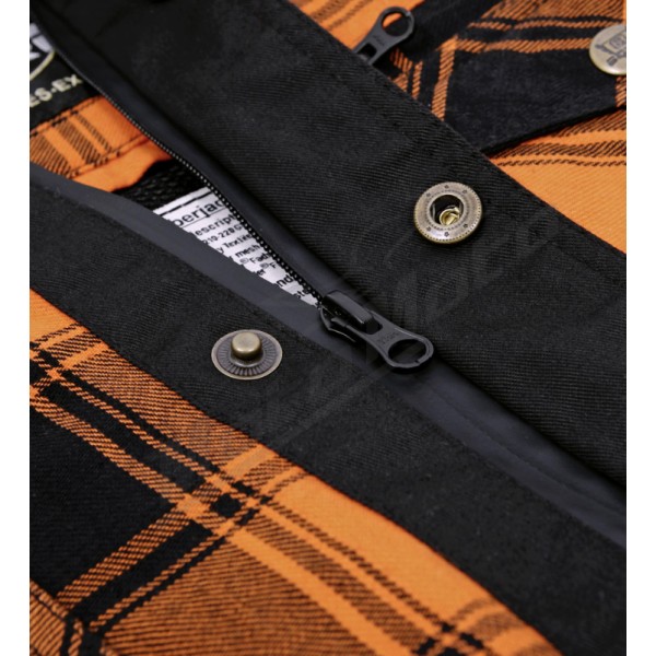 SALE! Bores Lumberjack Premium Jacket-Shirt S Orange/Black