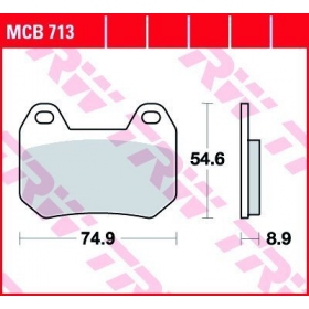 BRAKE PADS TRW MCB713 STANDARD