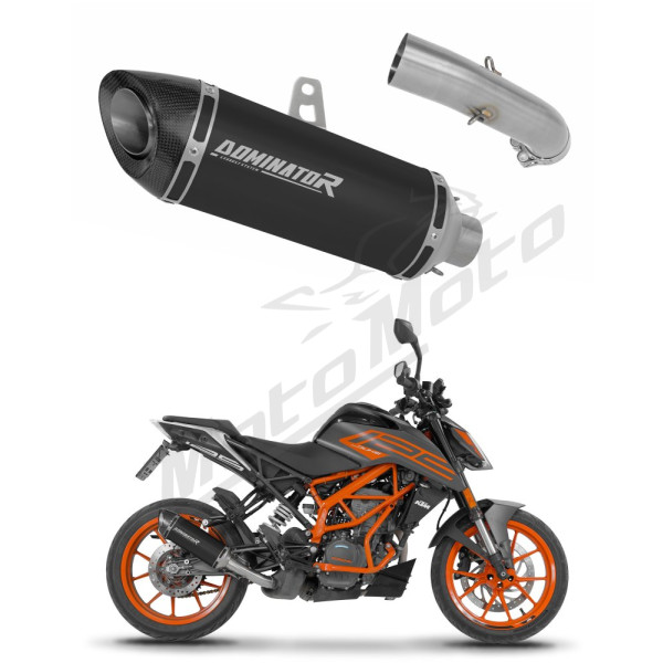 Dominator Išmetimo Bakelis HP8 BLACK + dB killer KTM 125 Duke 2021-2023