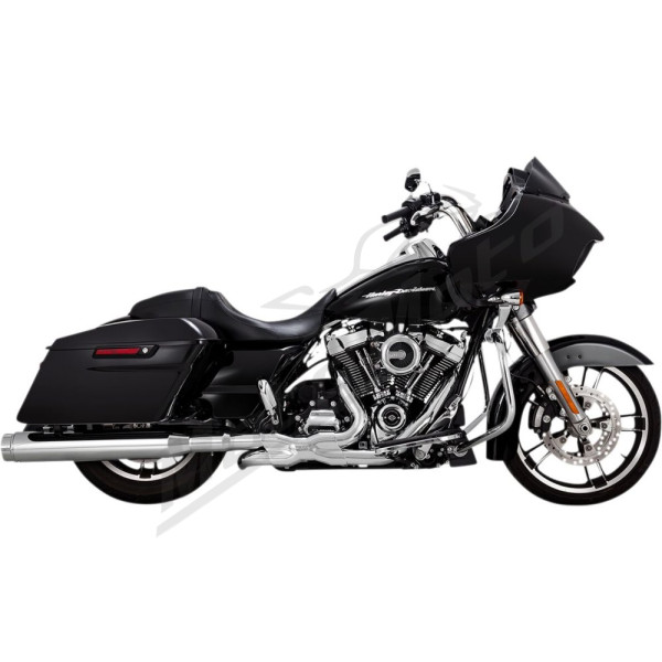 VANCE & HINES Torquer 450 Slip-On Mufflers Chrome Harley Davidson FLHR / FLHRXS / FLHTCU / FLHTKSE / FLHX / FLTRXSE 1750-1977cc 17-25