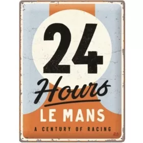 Metal tin sign 24h LE MANS A CENTURY 30x40