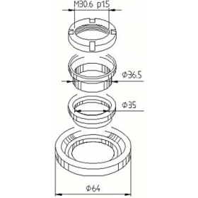 Fork bearing set BUZZETTI GILERA / PIAGGIO