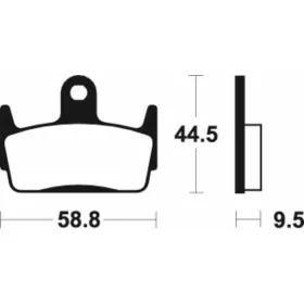 TECNIUM organinės stabdžių trinkelės ME210 Honda / Kymco 50-150cc 94-01