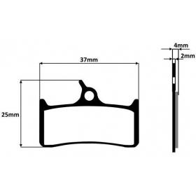 BICYCLE DISC BRAKE PADS 2PCS