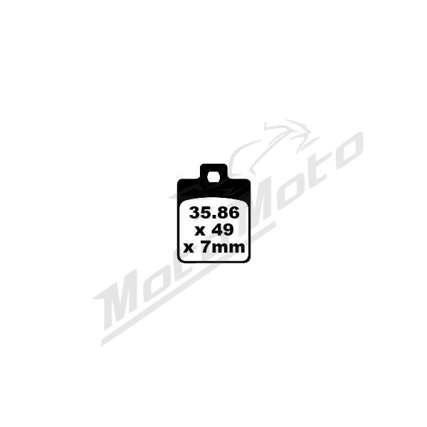 EBC SFA stabdžių trinkelės CPI / DERBI / GILERA / KEEWAY / KREIDLER / PEUGEOT / PIAGGIO / SYM / VESPA 25-500cc 96-23