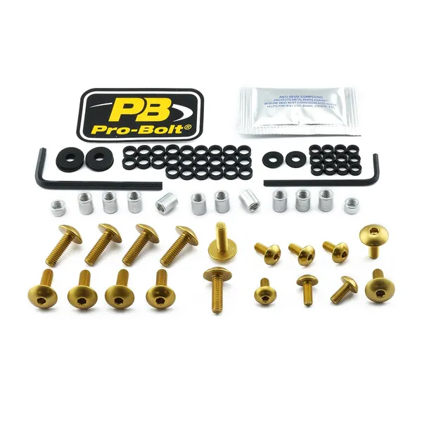 PRO BOLT Aluminium Fairing Bolt Kit for Suzuki GSX-R 1000cc 17-25