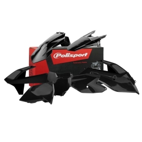 Polisport plastikų komplektas KTM SX, SX-F, XC-F 125/450cc 16-18 Juoda