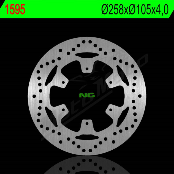 NG BRAKES Front Fixed Brake Disc 258mm Piaggio MP3 300-500cc 16-20