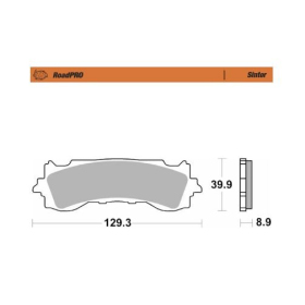 MOTO-MASTER Roadpro Front Brake Pads Honda GL 1800 18-24