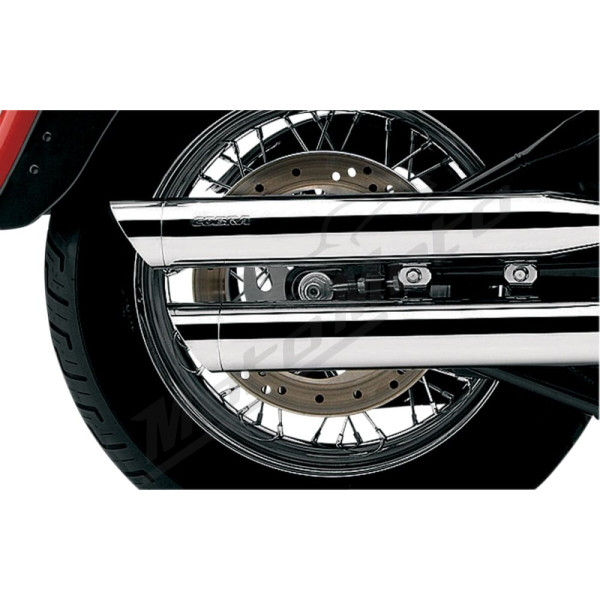 COBRA 3" Slip-On Mufflers Harley Davidson FLSTF / FLSTFI / FXSTD 1450-1550cc 00-06
